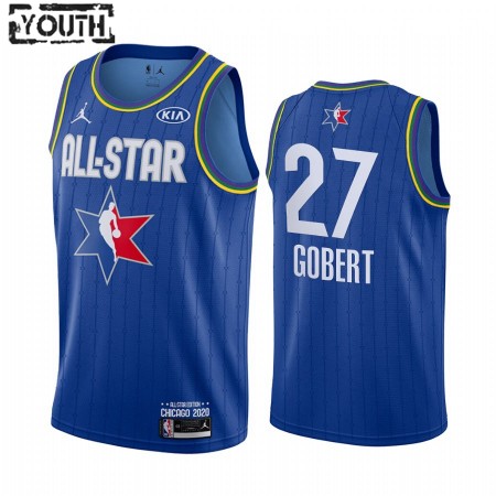 Maglia NBA Utah Jazz Rudy Gobert 27 2020 All-Star Jordan Brand Blu Swingman - Bambino